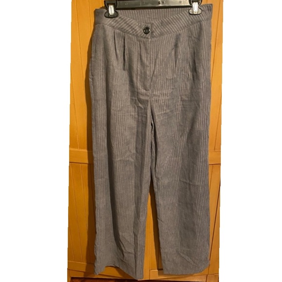 Stylish Corduroy Wide-Leg Pants/Large/Grey - Picture 1 of 17